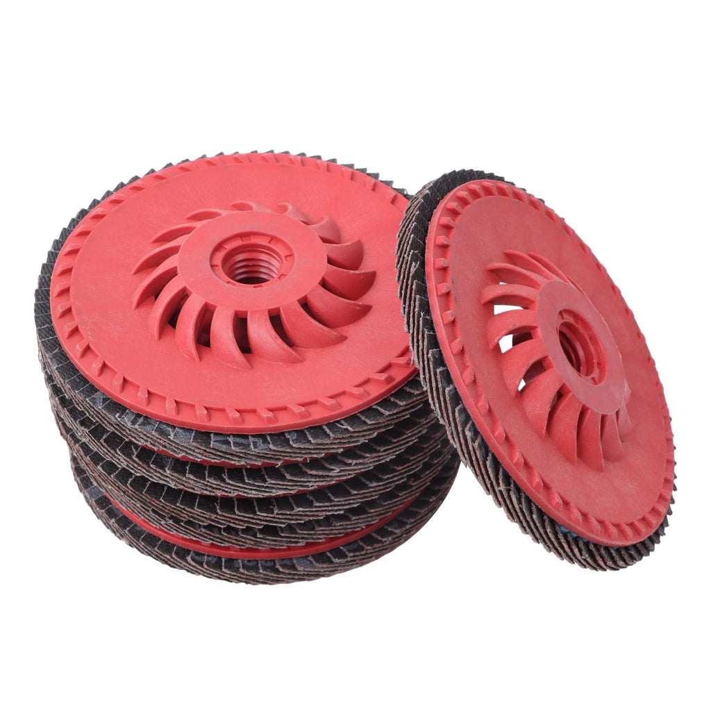 10 Pack Ceramic Grain Flap Sanding Discs 4.5" x 7/8" 80 Grit for Automotive