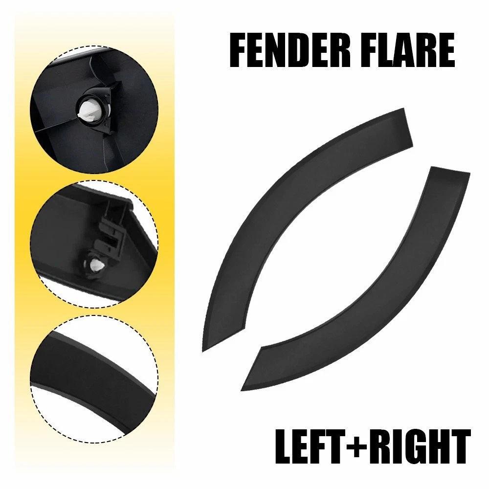 Set of 2 Front Left+Right Fender Flare Molding Trim for Ford Transit (2015–2024)