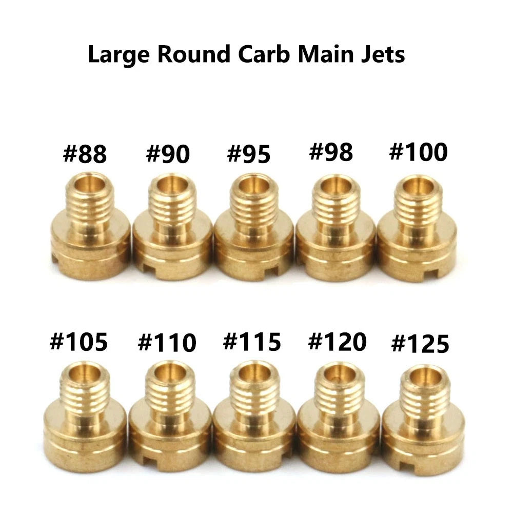 10pcs Carb Main Jet for Mikuni VM22 VM24 VM26 (125-250cc) #88-125