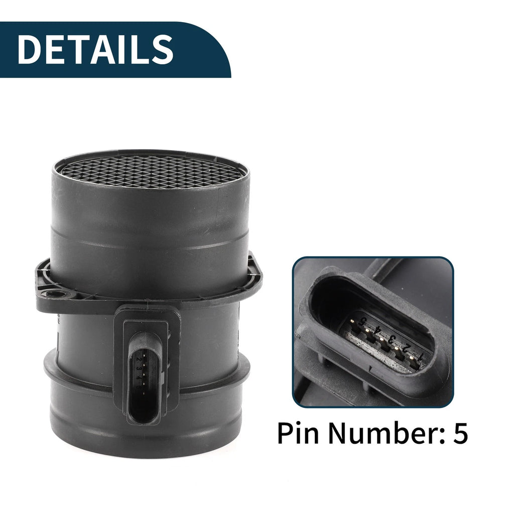 Mass Air Flow Sensor for Audi A3, Volkswagen (03G906461C)