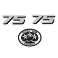 75 HP Horsepower Label Decal for Yamaha Outboard Engine Cover