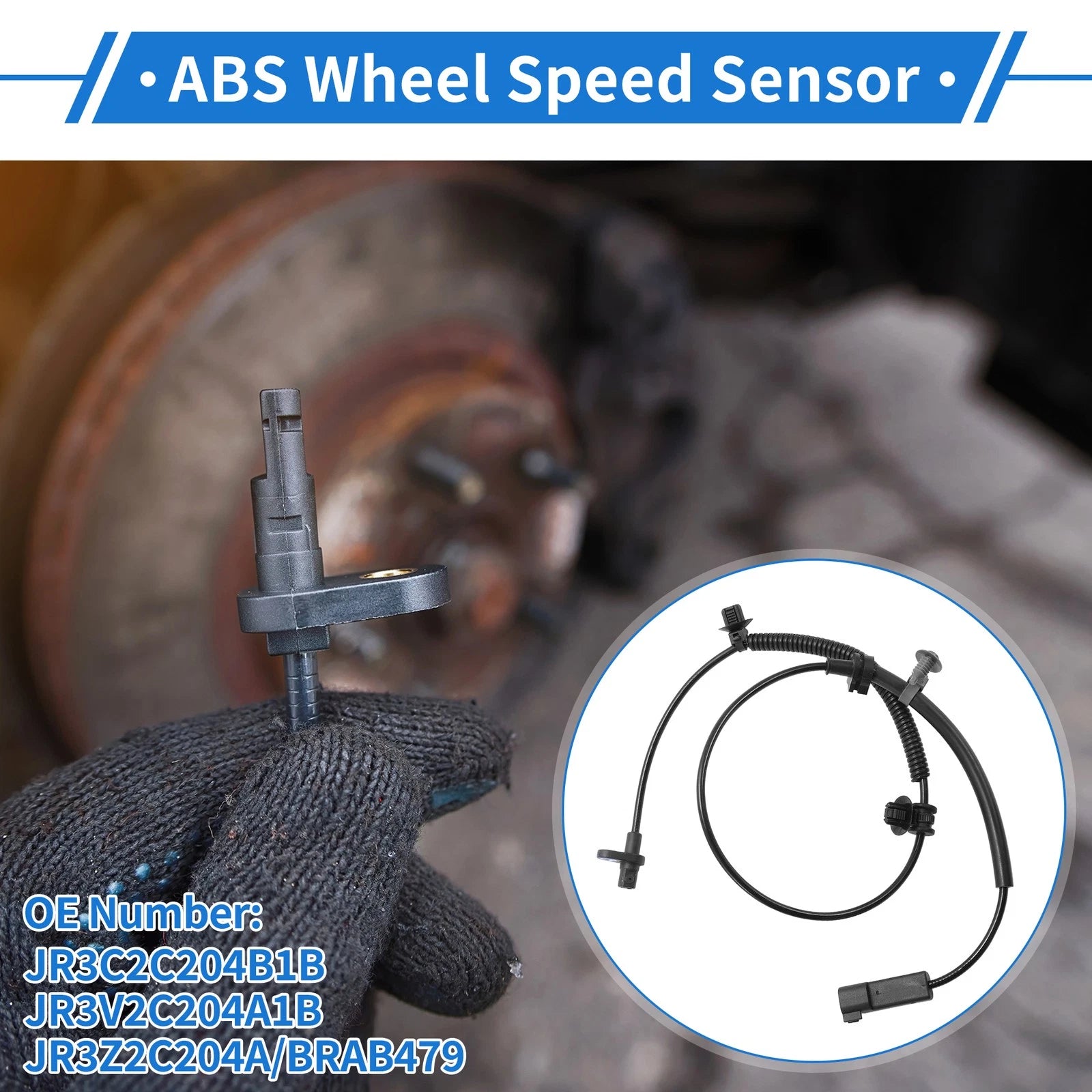 ABS Wheel Speed Sensor for Ford Mustang (No.JR3C2C204B1B)