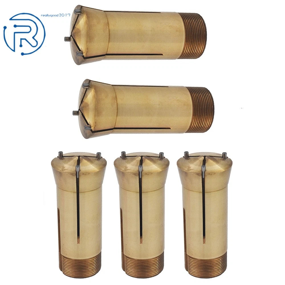 5Pcs Brass Collet Set for Lathe Milling (1/16")