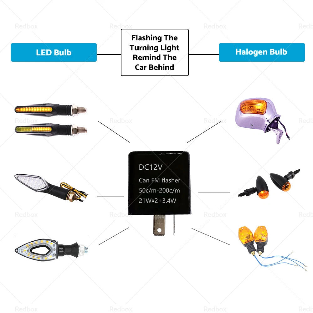 2X LED Blinker Relay for Motorcycle (12V)