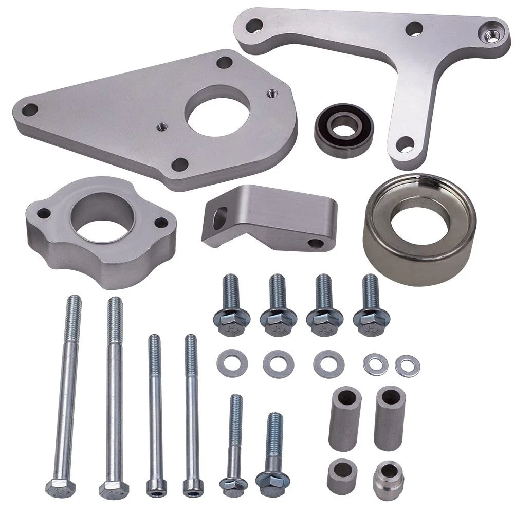 Set of 2 Low Mount Alternator Power Steering Pump Brackets for Camaro (1993–2002)