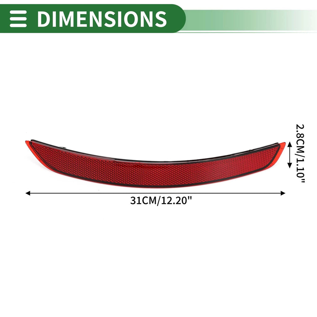 Bumper Reflector No. 8VD945105/8V5945105A for Audi A3 (2014–2016)