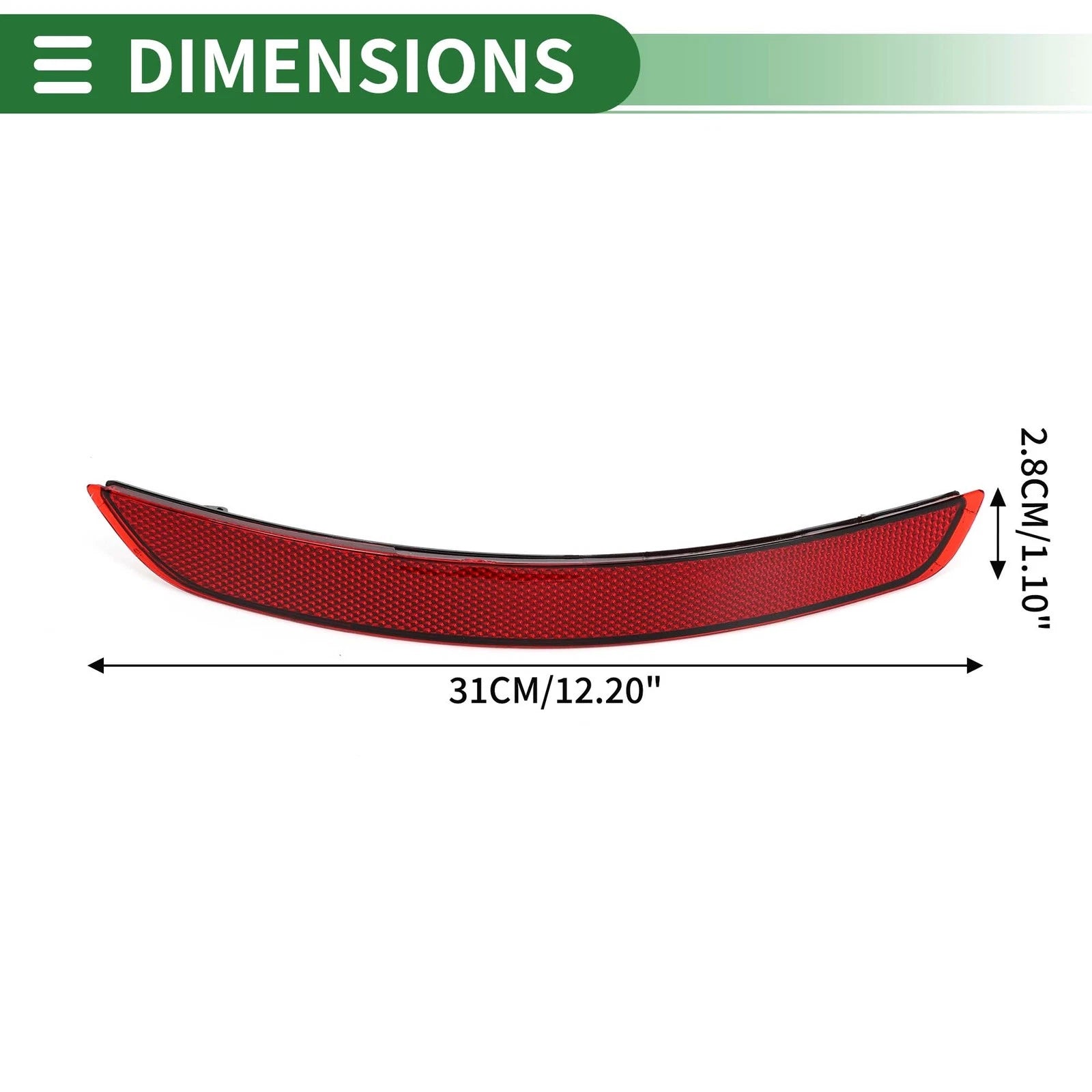 Bumper Reflector No. 8VD945105/8V5945105A for Audi A3 (2014–2016)