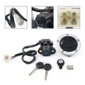 Fuel Gas Cap Ignition Switch Seat Lock Set for Kawasaki Vulcan S 650 (14-22)