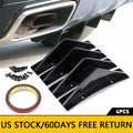 4X Rear Bumper Diffuser Lip Splitter Shark Fin for Chevy Camaro (2010–2023)