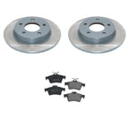DuraGo Rear Rotors & Low-Met Disc Brake Pads Kit for Mazda 3 (2004–2013)