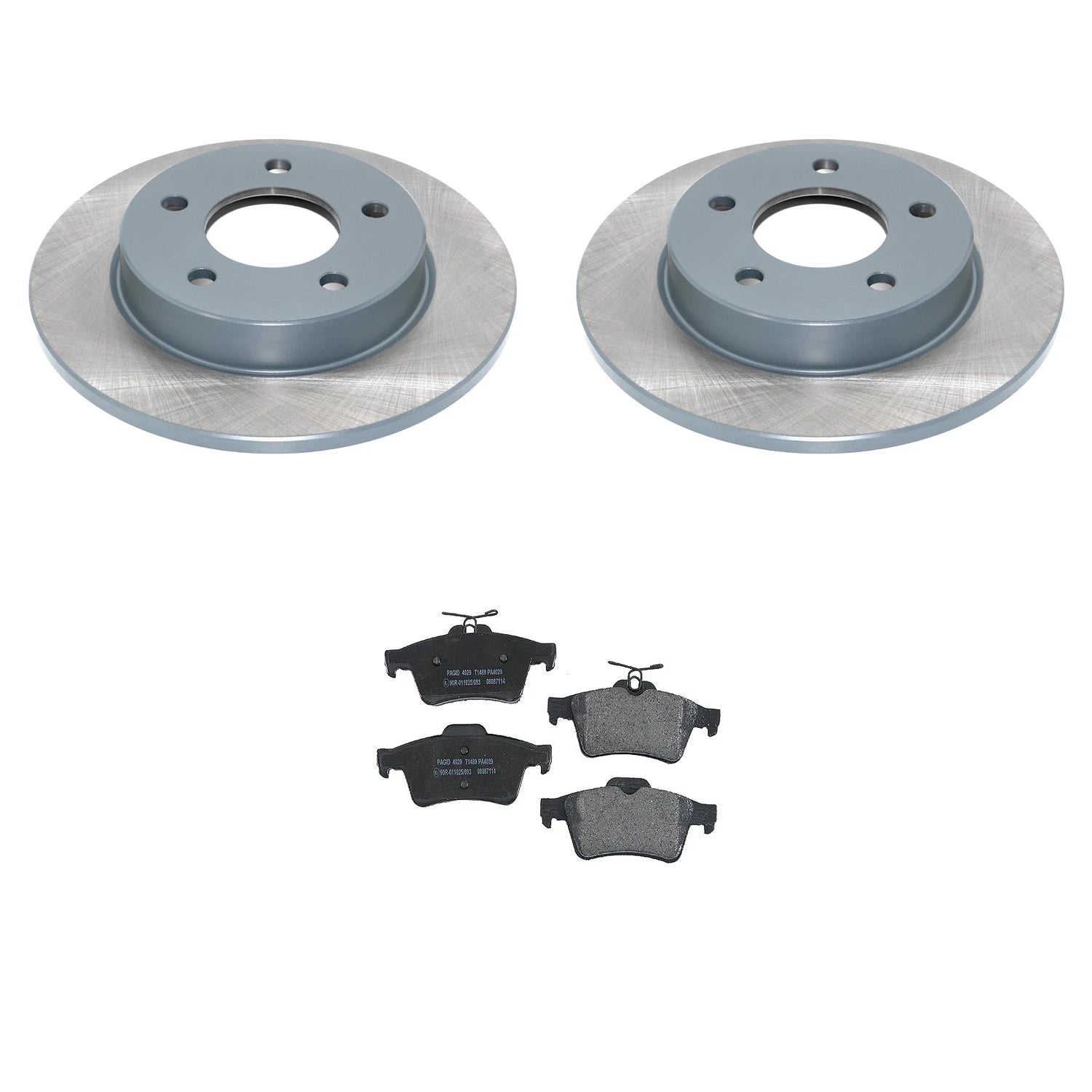 DuraGo Rear Rotors & Low-Met Disc Brake Pads Kit for Mazda 3 (2004–2013)
