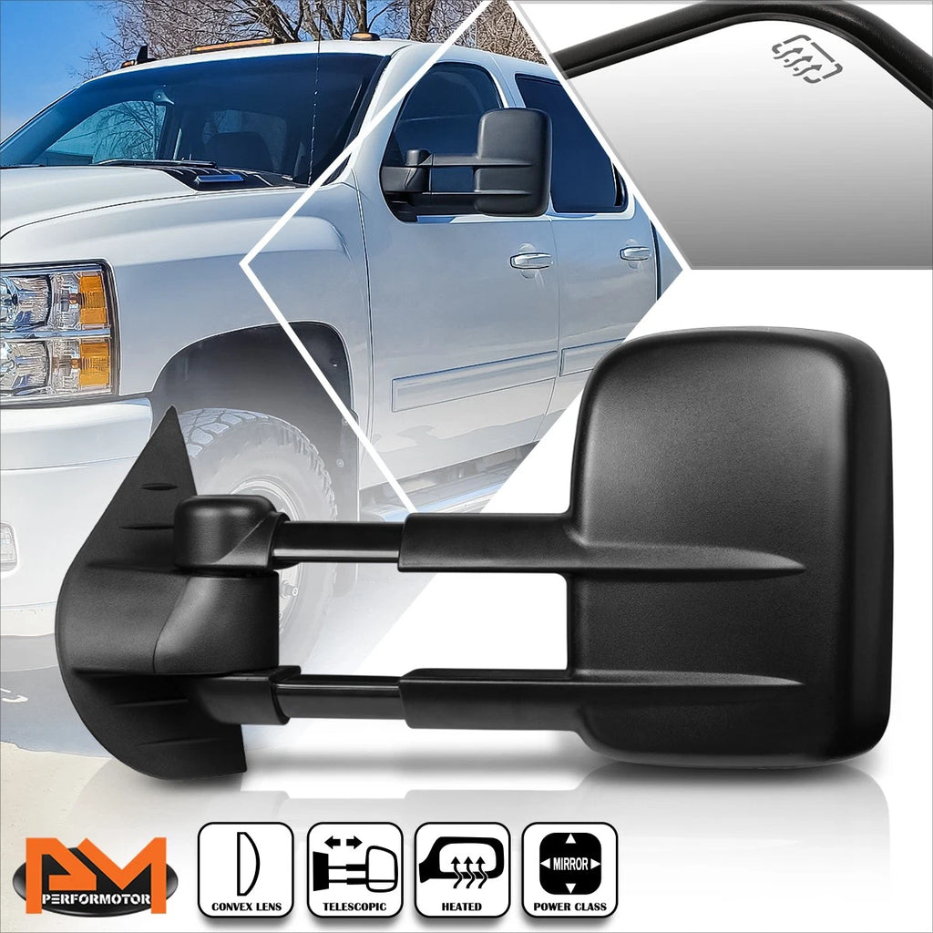 Power Heated Black Side Towing Mirror for Chevy Silverado/GMC Sierra (2007–2014)