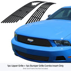 Stainless Steel Black Billet Grille Insert for Ford Mustang V6 (2010-2012)