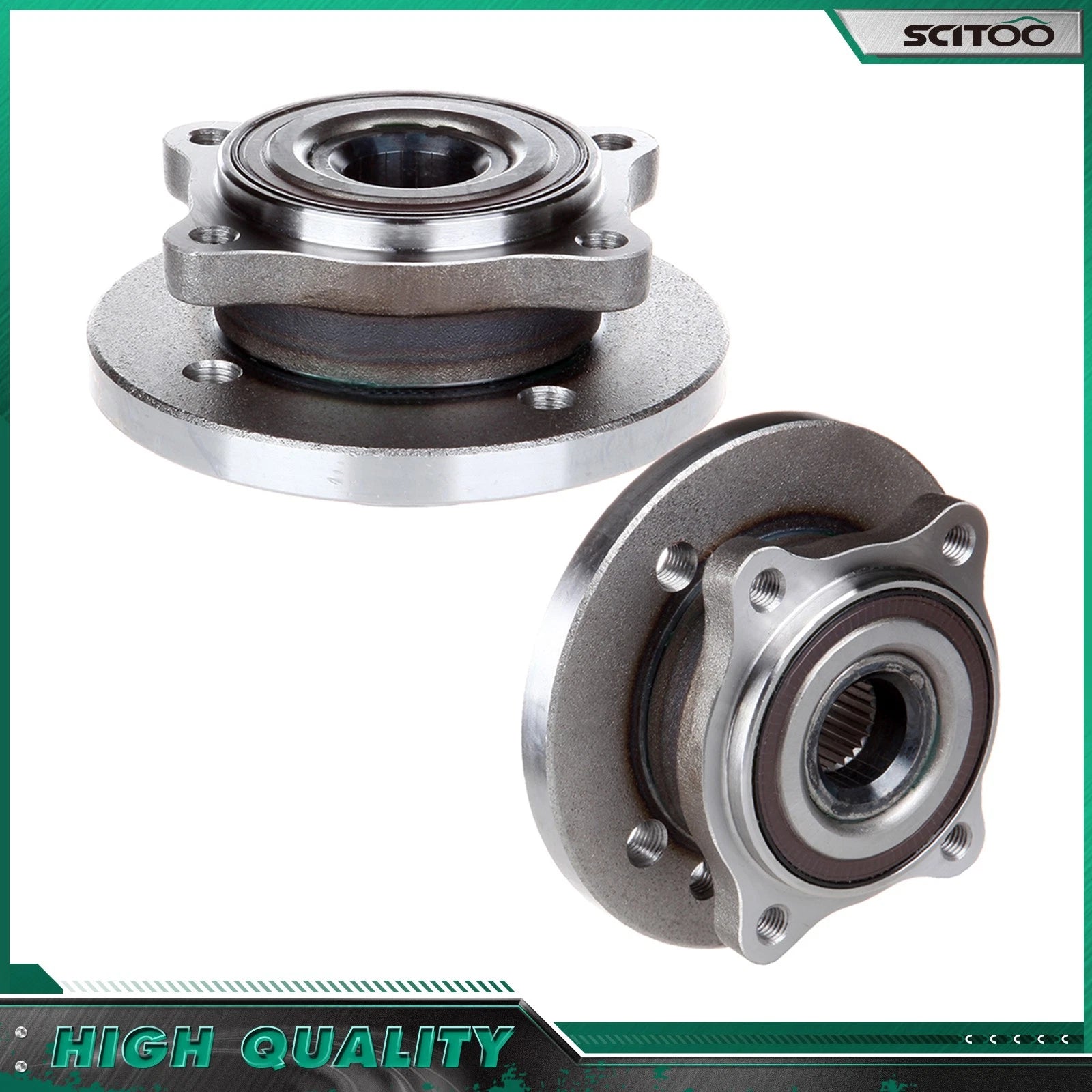2 Front Wheel Bearings Hub for Mini Cooper 1.6L (2002–2006)