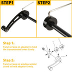 Pair Aluminum Billet Manual Window Crank Handles for Ford Jeep Chevy Camaro