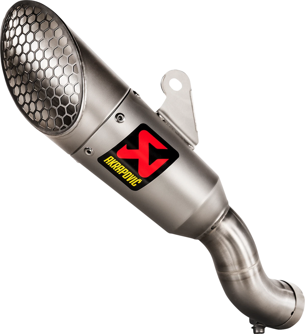 Akrapovic Slip-On Line Muffler for Yamaha YZF-R1 (2015–2019) - Titanium End Cap S-Y3SO6-IVOSS