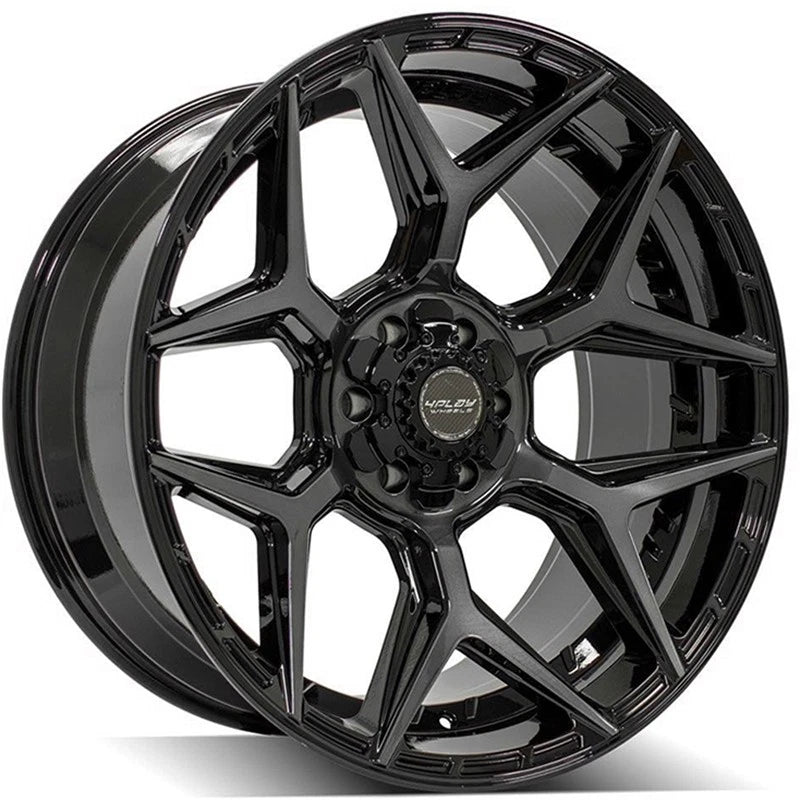 22" Gloss Black Wheel w/Brushed Face for 2001-07 Toyota Sequoia - RVO4254