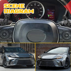 Carbon Fiber Paddle Shifter Extensions for Toyota Camry (2018–2025)