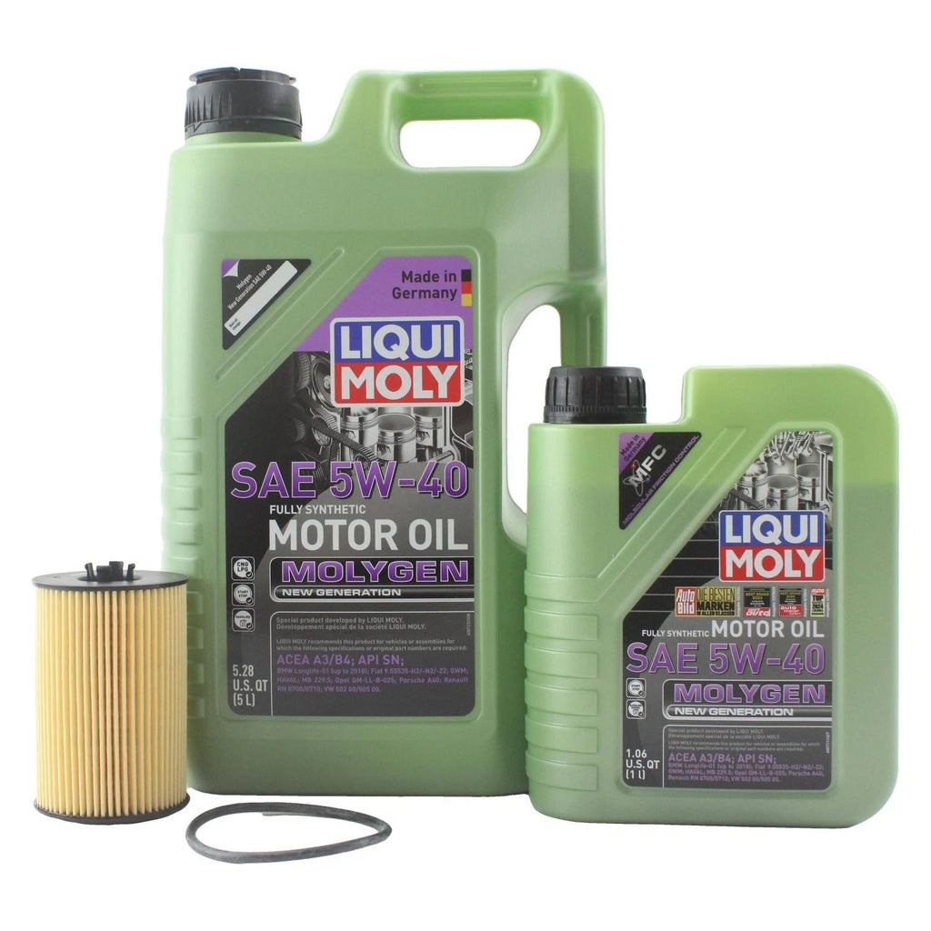 6L Liqui Moly Molygen 5W-40 Engine Oil Change Kit for Golf R (2015–2021)