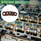 Set of 5 Oil Seal Rotary Shaft Seal FKM Rubber 16x24x4.5mm