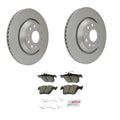 Hella Rear Rotors & Bosch Ceramic Brake Pads Kit for Audi A3 TT RS Q3 RS3 (2006–2021)
