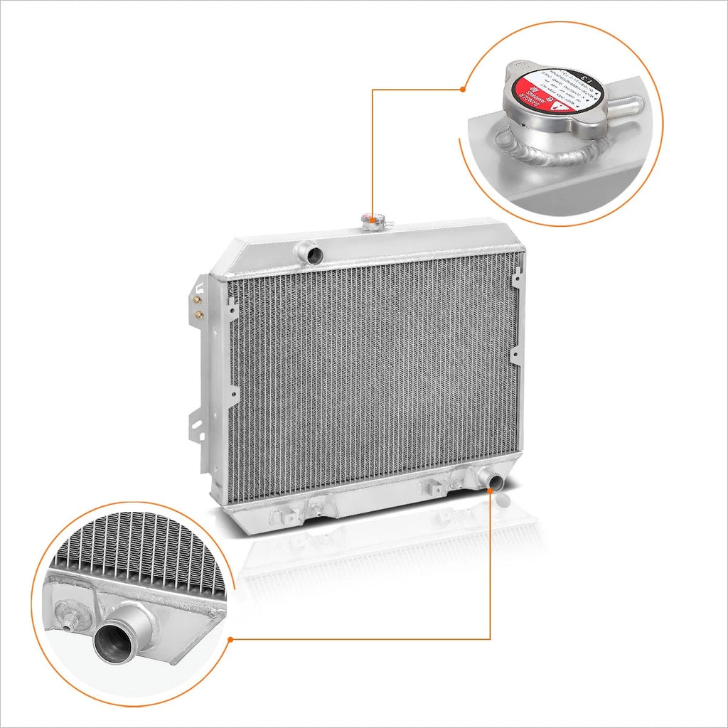 Full Aluminum 3-Row Performance Racing Radiator for Datsun 280Z (1975–1978)