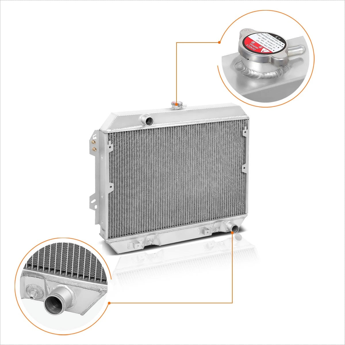 Full Aluminum 3-Row Performance Racing Radiator for Datsun 280Z (1975–1978)