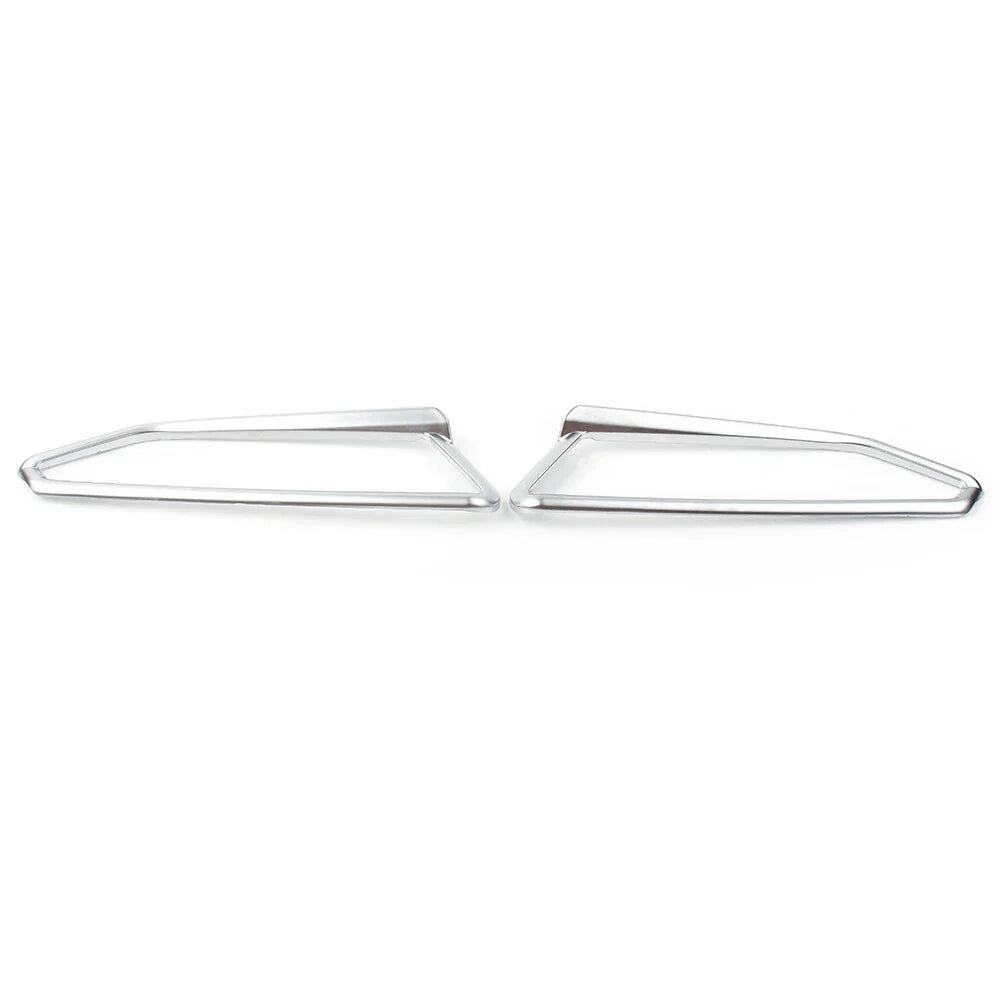 Matte Chrome Front Light Trim Accents for Honda Goldwing GL1800 (2018-2023)