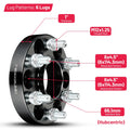 4X 1" Hubcentric Wheel Spacers M12x1.25 for Nissan Pathfinder Xterra (2005–2015)