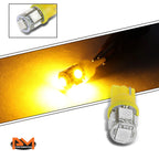 5-Piece Cab Roof Running Light Chrome Housing Yellow LED for Chevy GMC C/K (1988–2002)