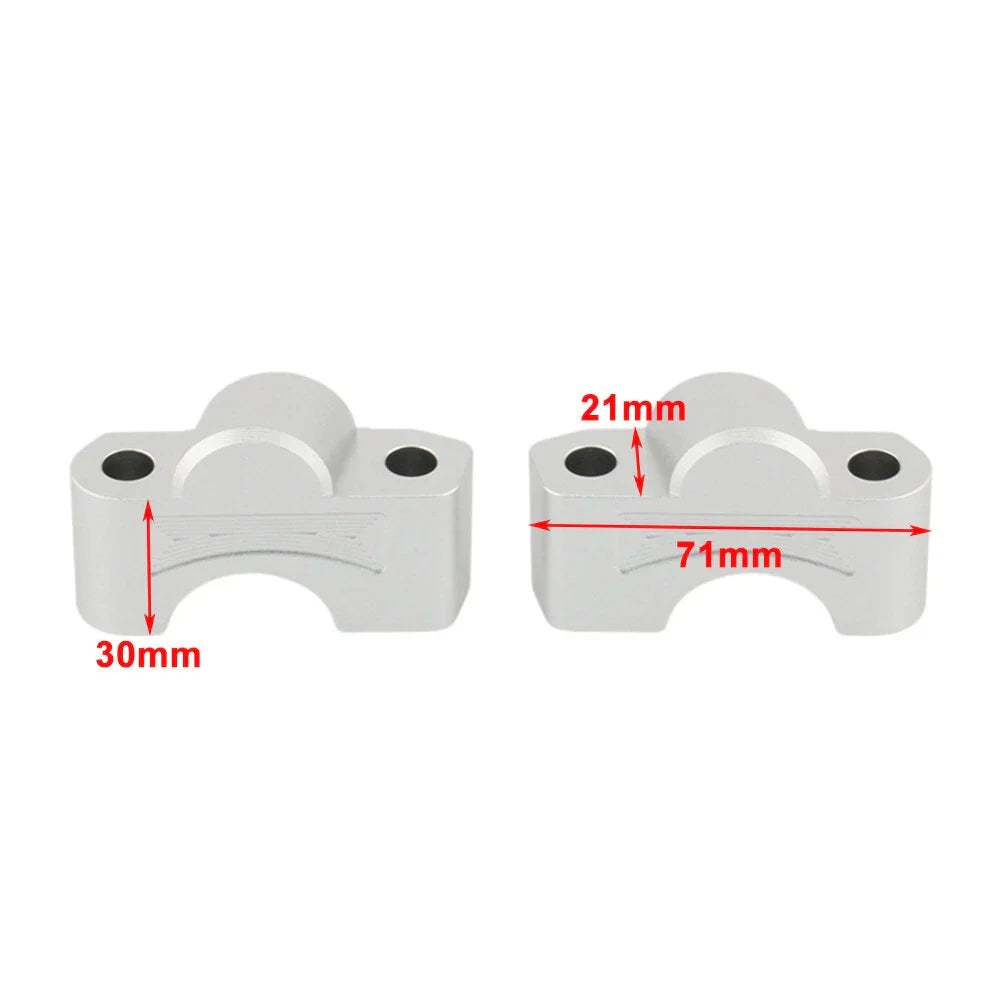 CNC Handlebar Raiser Clamp for Tiger Sport 660 (2022-2024) Black