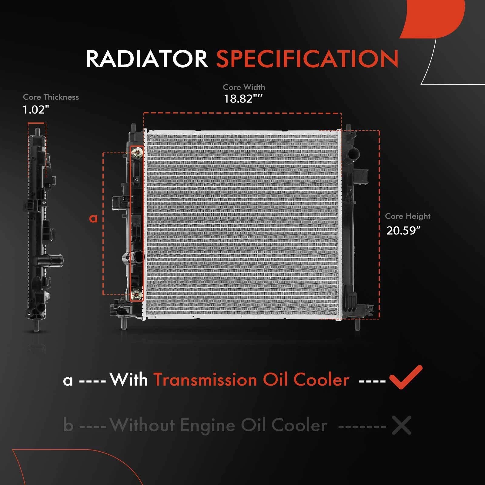 Radiator for Chevrolet Camaro (2016-2024)
