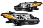 2X LED Headlights for Toyota Camry (2018–2024) - Black Amber