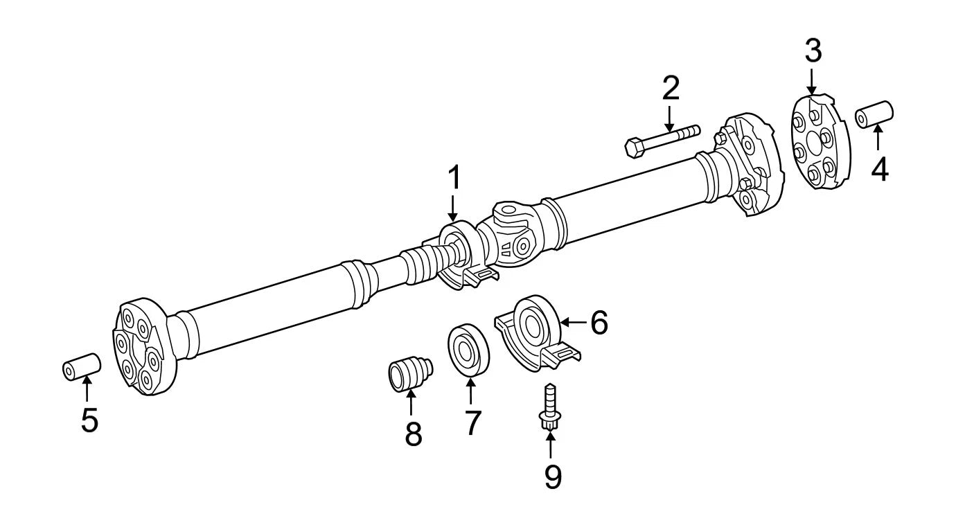 Front Drive Shaft Flex Disc for Mercedes E-Class (1996–2002) 2104110415