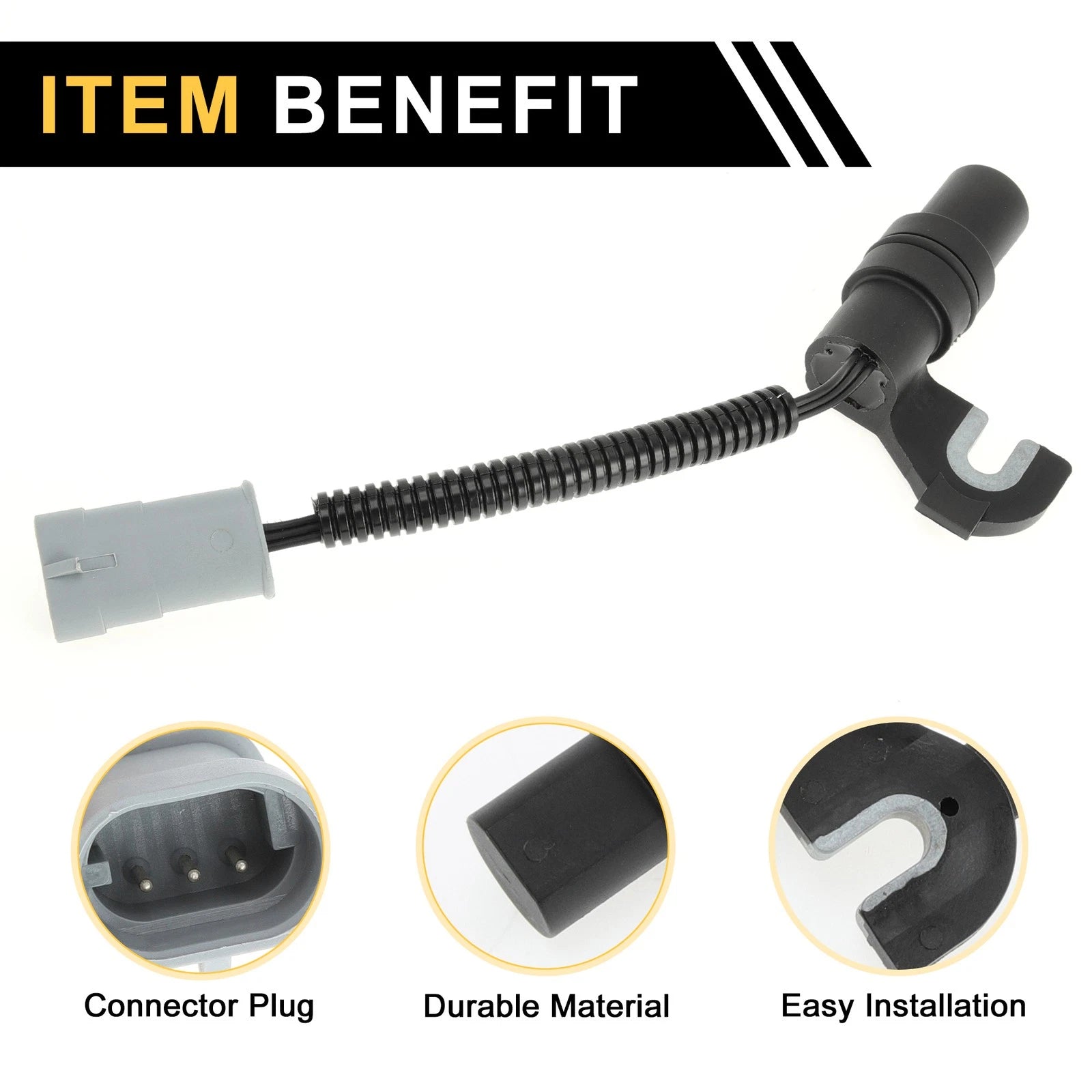 1 Pc Crankshaft Position Sensor No.4686137 for Dodge Grand Caravan (1995–1996)