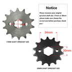 10T Front Sprocket for 420/428/520/530 Chain (Choose Size)