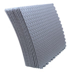 12X Interlocking EVA Foam Gym Floor Mats 24x24 - Gray