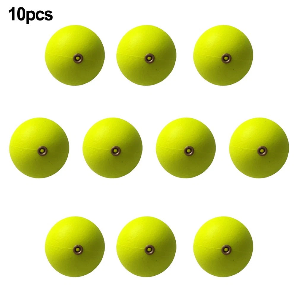 10pcs Foam Bobbers for Fishing - Bright Colors