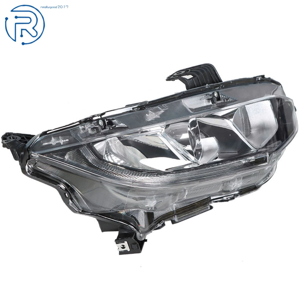 Right Chrome Halogen Headlamp Assembly for Honda Civic (2016–2018)