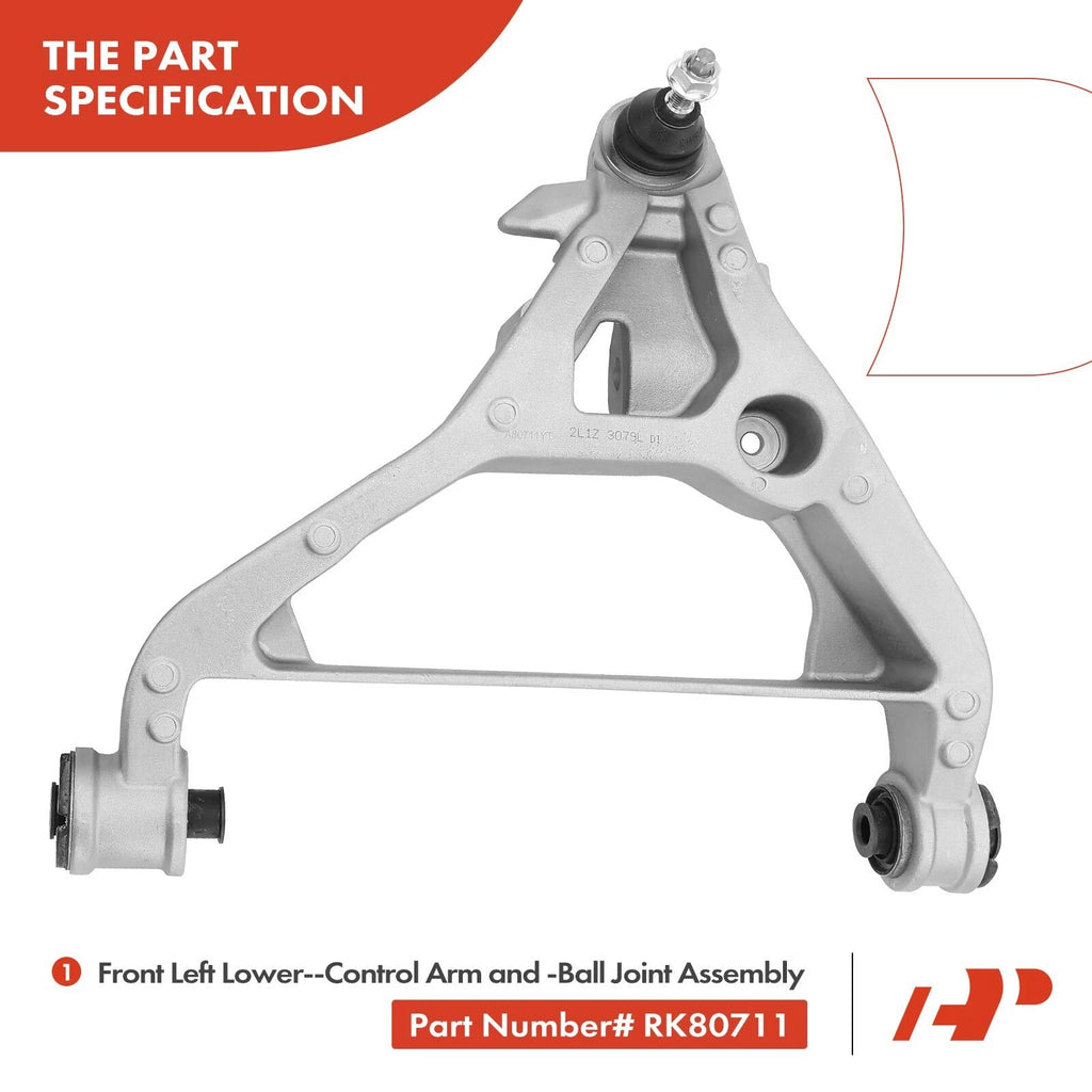 2X Front Lower Control Arm with Ball Joint for Ford Expedition