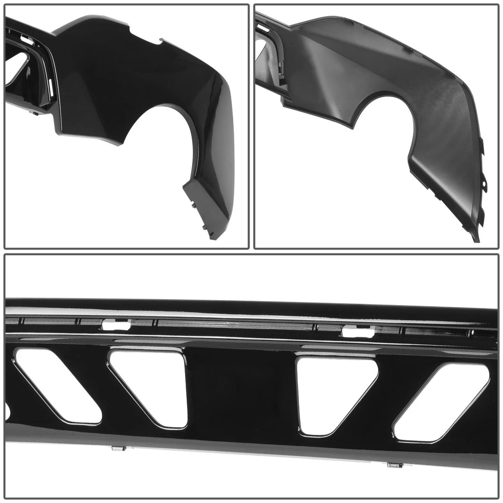 Rear Lower Bumper Valance for BMW 330i (2019) OE Style Plastic Black