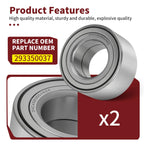 2X Rear Trailing Arm Bearing 293350037 for Can-Am Outlander (2003–2018)