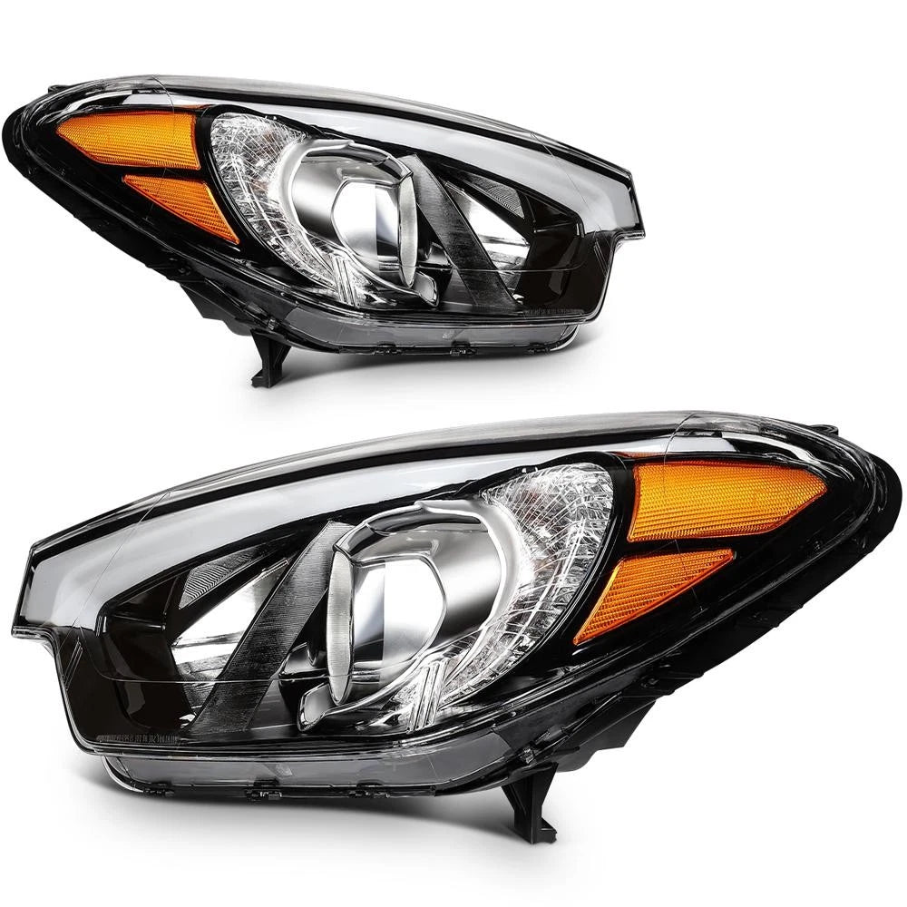 Set of 2 Headlight Assemblies for Kia Forte Sedan (2014–2016)