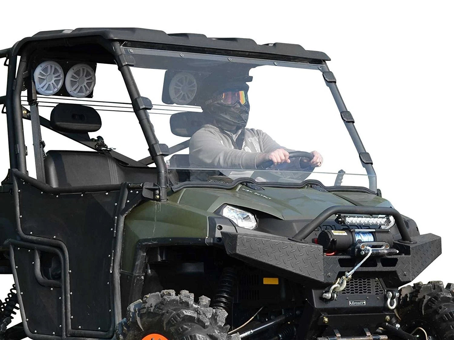 Scratch Resistant Full Windshield for Polaris Ranger 570 (2015–2023)