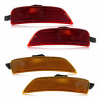 4X Red Amber LED Bumper Side Marker Light for Mazda MX-5 Miata (2016–2023)