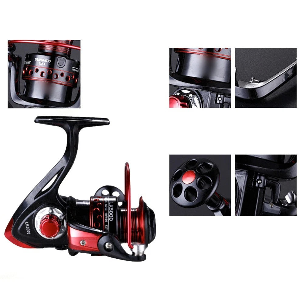 Fishing Reel with Shielded Stainless Steel Bearings for Aluminum Spool