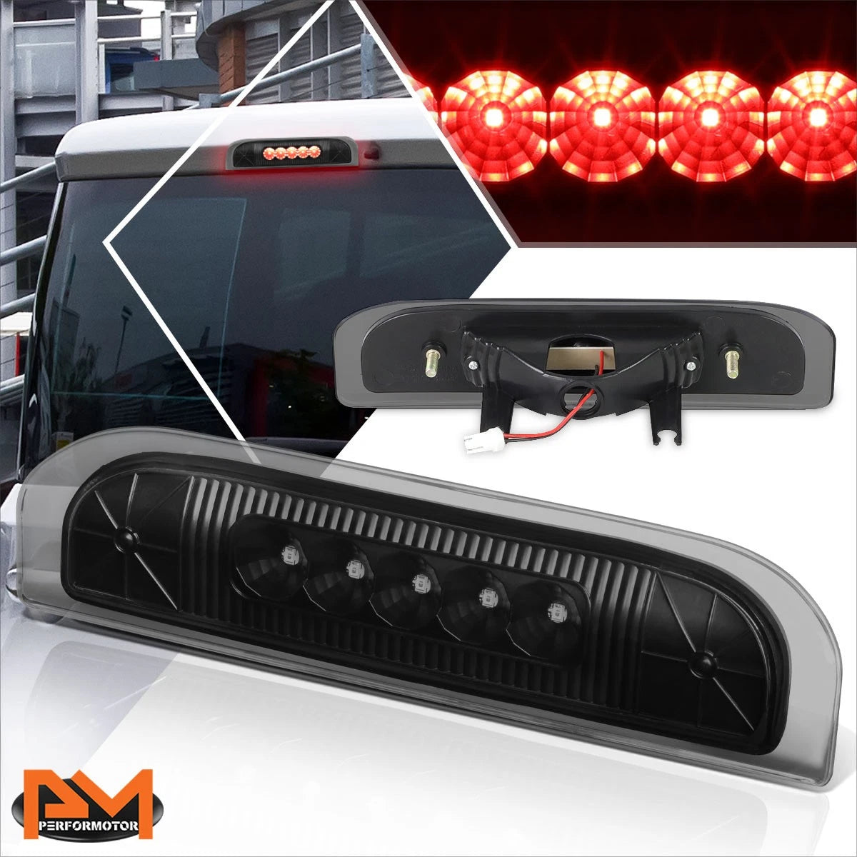 Full LED High Mount Third Tail Brake Light for Nissan Cube (2009–2014)