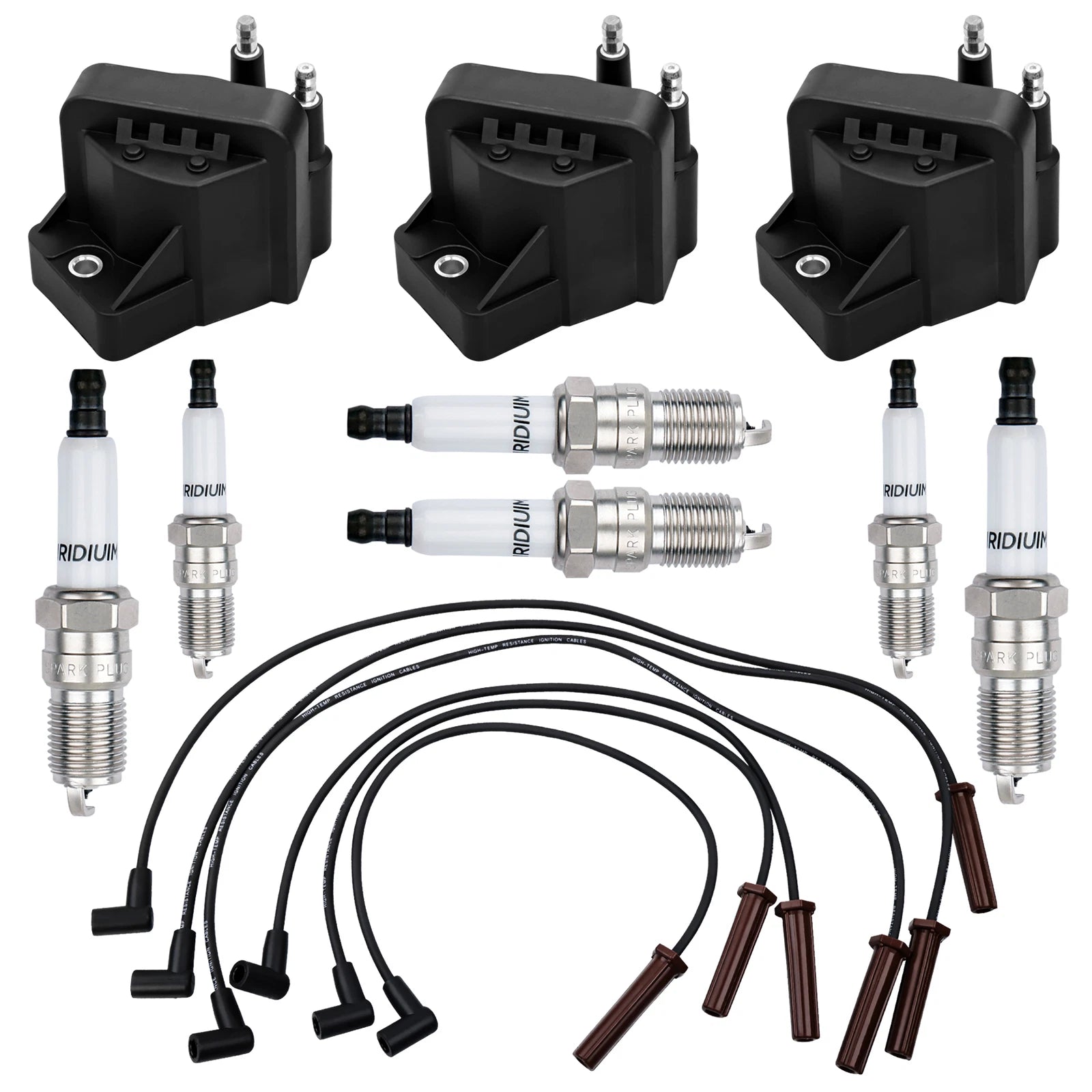 Set of 4 DR39 Ignition Coils & Iridium Spark Plugs for Chevy Impala Buick (1999–2009)
