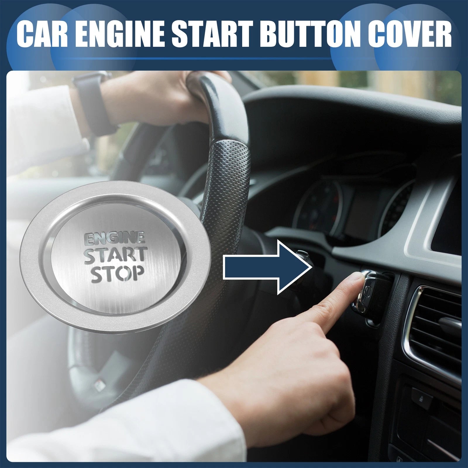 Engine Start Stop Button Cover Set for Toyota Alphard 30 Series (2015–2020)