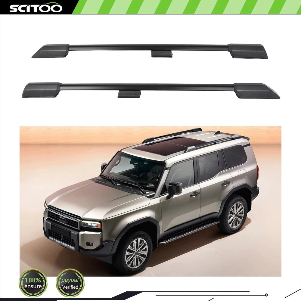 2X Roof Rail for Toyota Land Cruiser (2024–2025) - Lockable Roof Rack